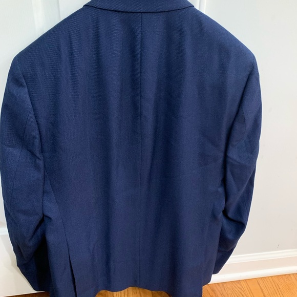 NWT Perry Ellis Navy pattern blazer 40R - Picture 5 of 8
